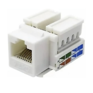 JACK RJ45 HEMBRA CAT.6 GLC 110 IDC A/B BLANCO