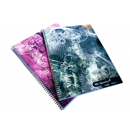 CUADERNO ESPIRAL A5 MIS APUNTES T/FLEXIBLE 80 HS.CUADRO
